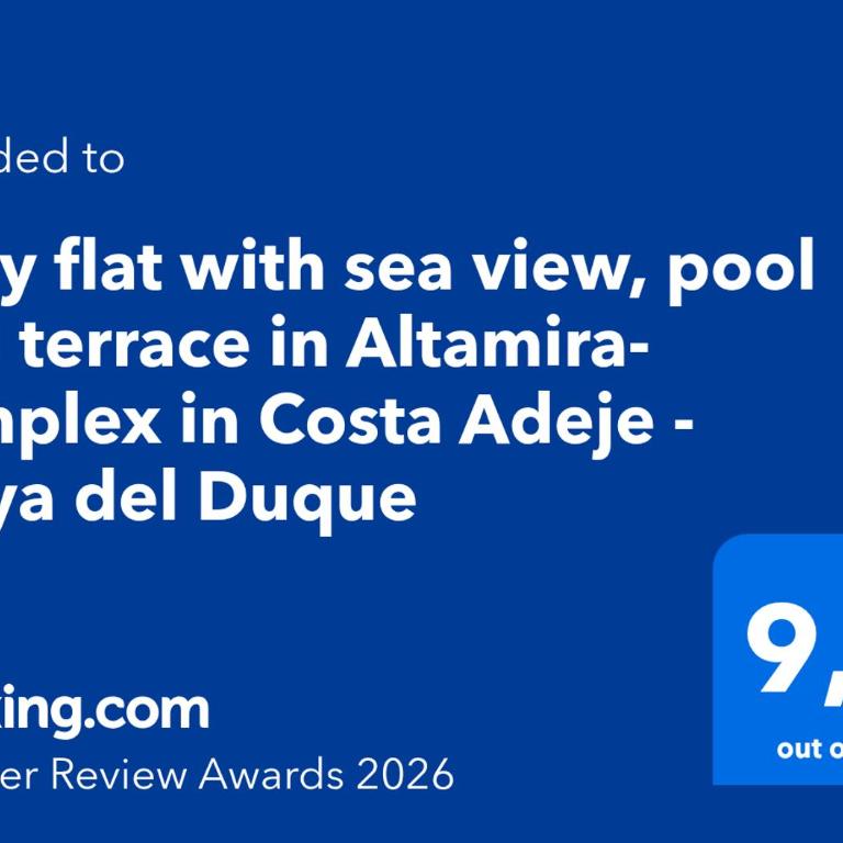 Cosy flat with sea view, pool and terrace in Altamira-complex in Costa Adeje - Playa del Duque - Apartamento de 1 dormitorio - 54