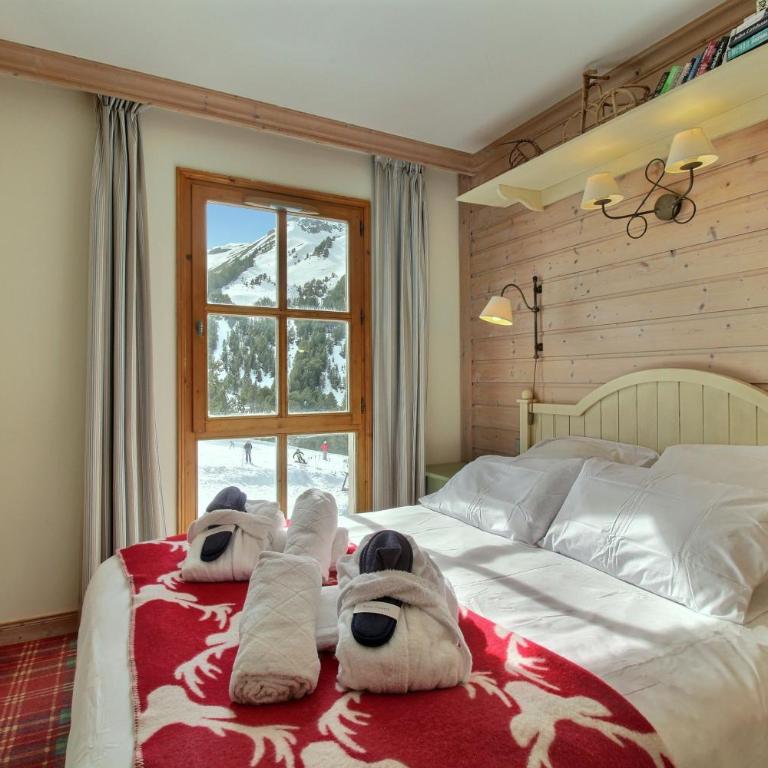 ARC 1950, Appartement 2 chambres, 6 personnes, Vue pistes de ski, SAUNA, HAMMAM, JACUZZI, PISCINE CHAUFFÉE - Apartment mit 2 Schlafzimmern und Bergblick - 14