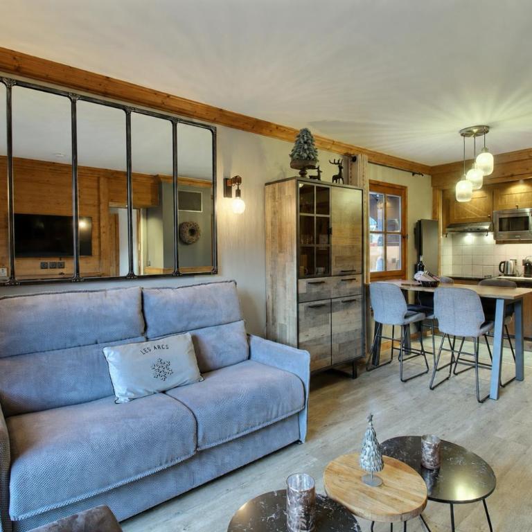 ARC 1950, Appartement 1 chambre avec Cheminée, 4 personnes, Vue Montagne, SAUNA, HAMMAM, JACUZZI, PISCINE EXTERIEURE CHAUFFEE - Apartment mit 1 Schlafzimmer, Balkon und Bergblick - 11