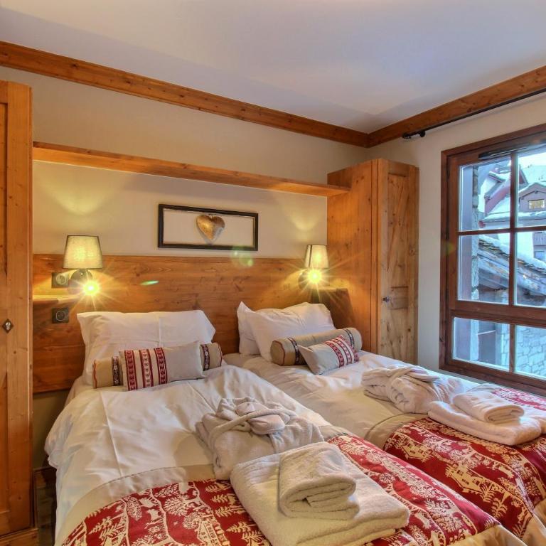 ARC 1950, Appartement 1 chambre avec Cheminée, 4 personnes, Vue Montagne, SAUNA, HAMMAM, JACUZZI, PISCINE EXTERIEURE CHAUFFEE - Apartment mit 1 Schlafzimmer, Balkon und Bergblick - 15