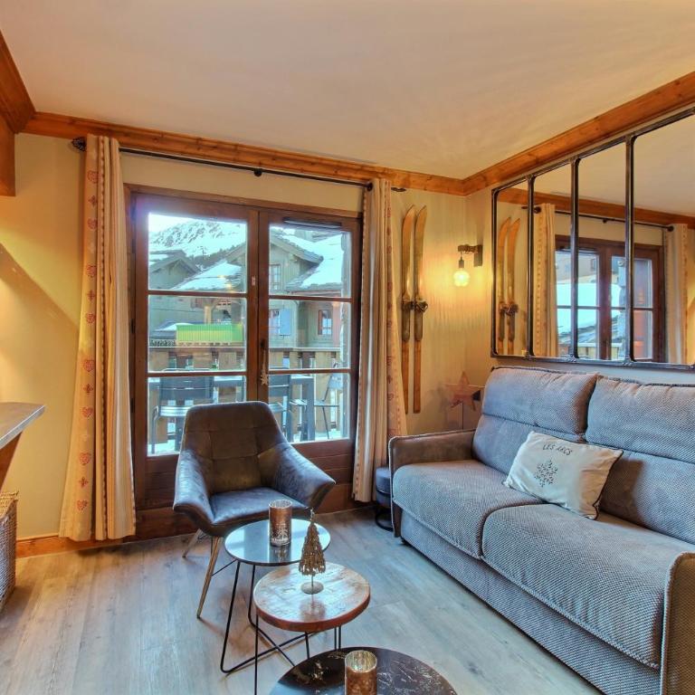 ARC 1950, Appartement 1 chambre avec Cheminée, 4 personnes, Vue Montagne, SAUNA, HAMMAM, JACUZZI, PISCINE EXTERIEURE CHAUFFEE - Apartment mit 1 Schlafzimmer, Balkon und Bergblick - 10