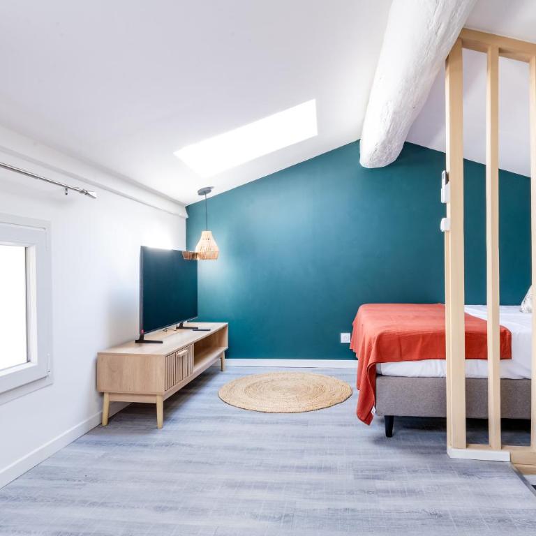 La Canopée - Idéal couples - Filet de catamaran suspendu - Balnéo - Maisonnette sur 2 étages de 45m2 - Clim réversible - Netflix - Wifi - Maison 1 Chambre - 3