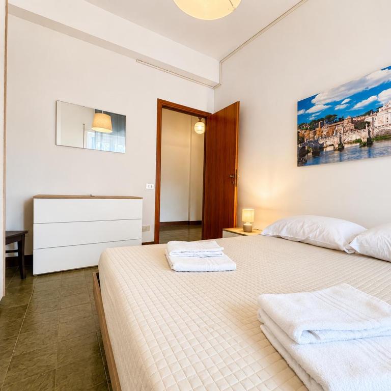 San Pietro Family Great Apartment - 5 min Vatican Train Station - Appartamento con 2 Camere da Letto - 15