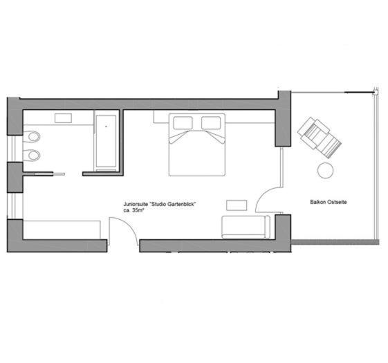 Brühl Suites&Residence - Junior Suite con Vista Piscina - 4