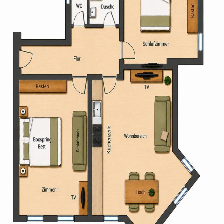 Lena, Apartment - Apartment mit 2 Schlafzimmern - 16