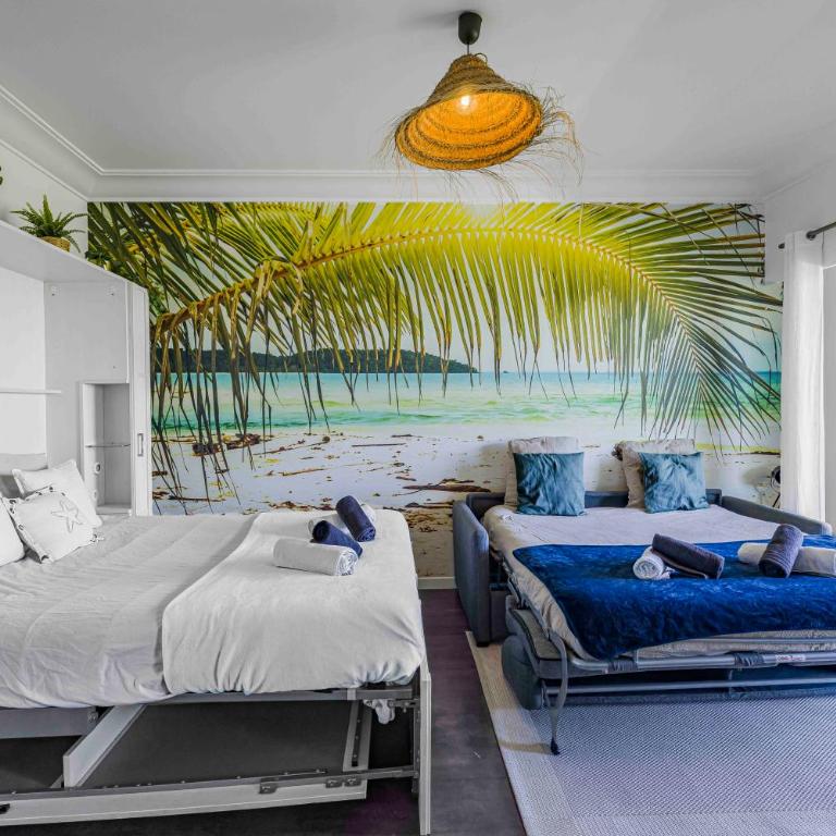 Studio Front de Mer Plage à 10 m Balcon et Parking - Appartement 1 Chambre - 6