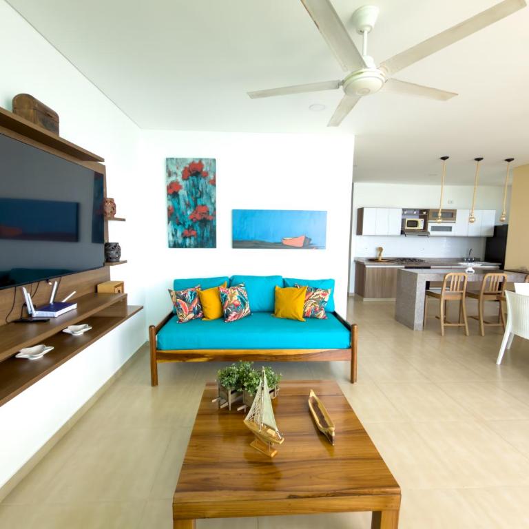 Magico Apartamento Frente al Mar 3 Habitaciones TR61 - Three-Bedroom Apartment - 23