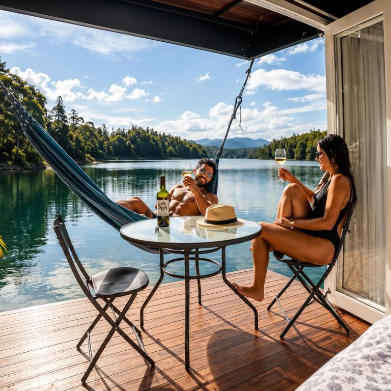 Hotel Pietrasanta Cabañas frente a la Represa Peñol Guatape - Habitación Doble con vistas al lago - 6