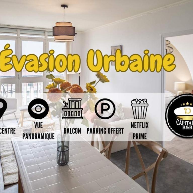 Evasion Urbaine - Vue Panoramique - Proche gare - Two-Bedroom Apartment - 1