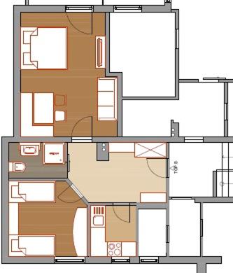 Appartement Zweikofelblick - Standard Apartment mit 2 Schlafzimmern und Balkon - 2