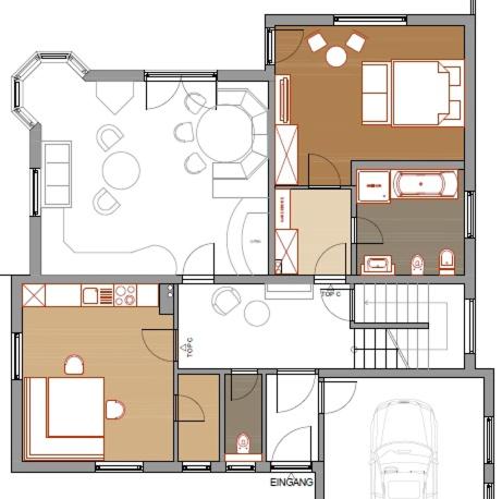 Appartement Zweikofelblick - Großes Apartment mit 2 Schlafzimmern - 2