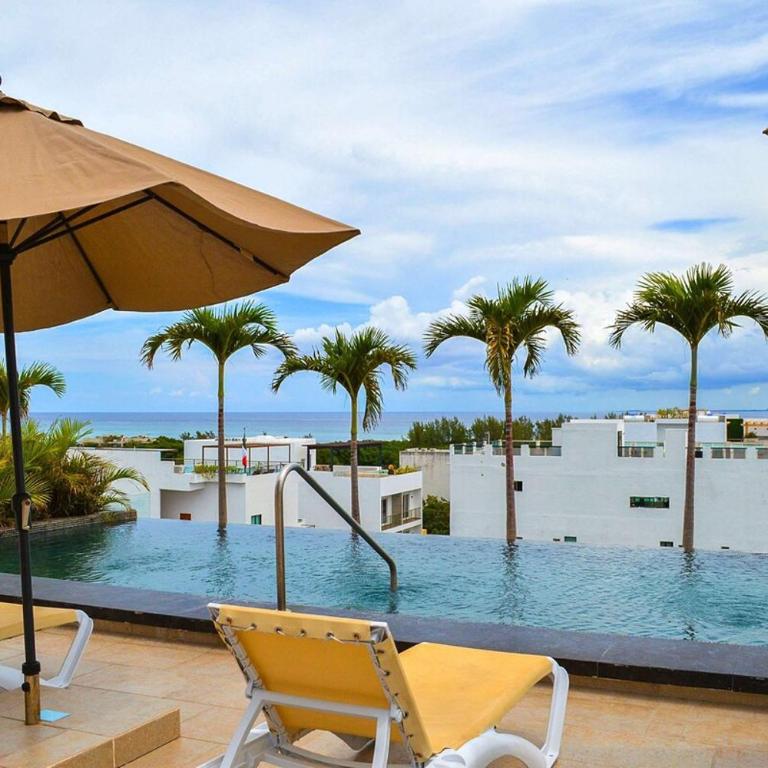 Studio W Rooftop Pool, Coco Beach Steps - Apartamento de 1 Dormitorio con balcón y vistas a la ciudad - 5