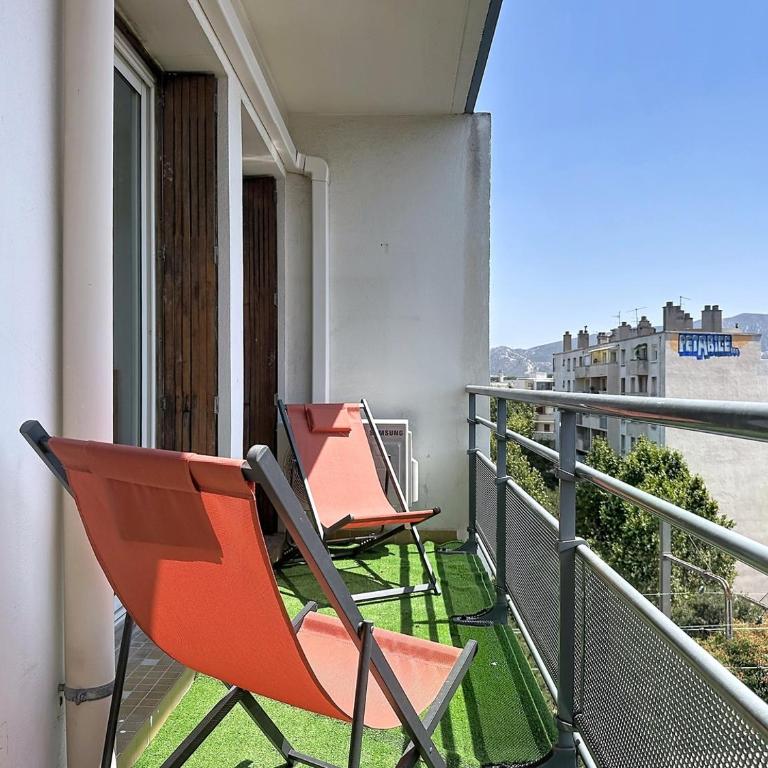 Balcony with BBQ - AC - La Timone 5 minutes away - Appartement 1 Chambre - 4