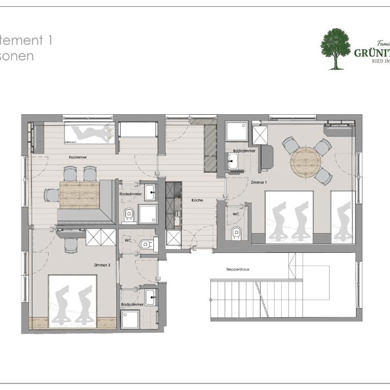 Grünitzerhof - Apartment mit 2 Schlafzimmern - 20