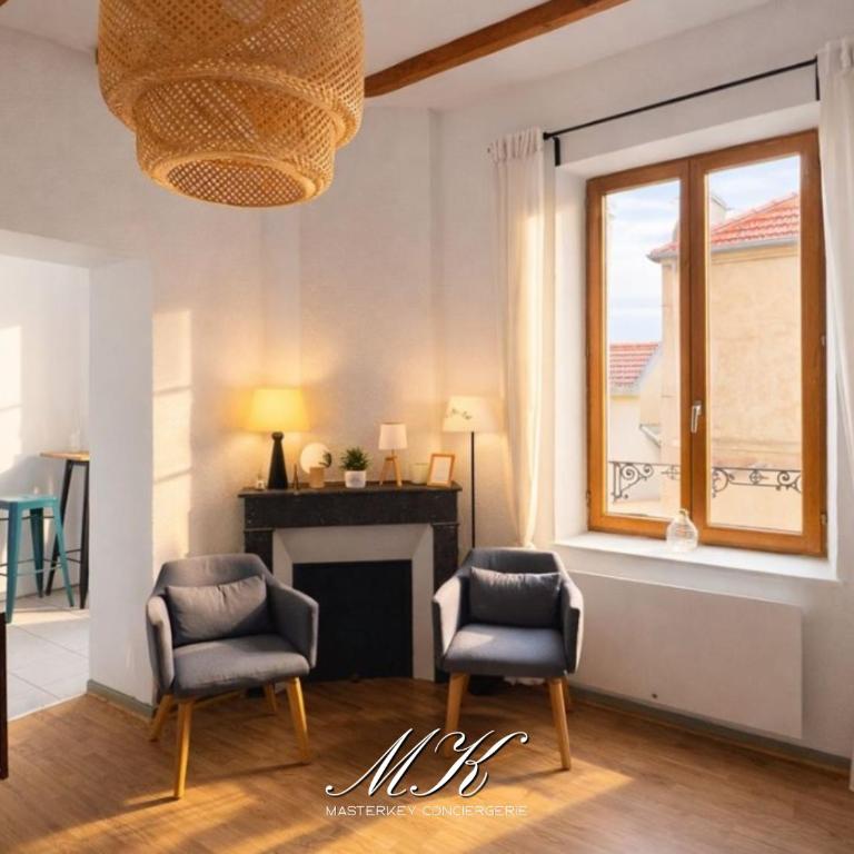 Le Perchoir, Duplex 2 ch avec cachet, Nancy gare - Apartment mit 2 Schlafzimmern - 8