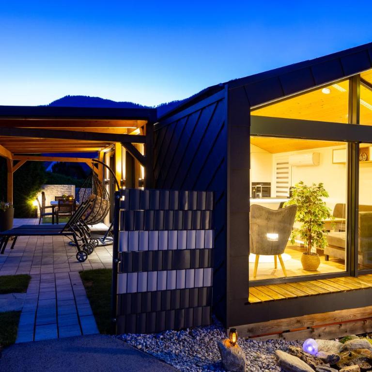 Chalet Stuhleckblick Ferienhaus mit Sauna, Panorama und Terrasse - Chalet mit 2 Schlafzimmern - 13