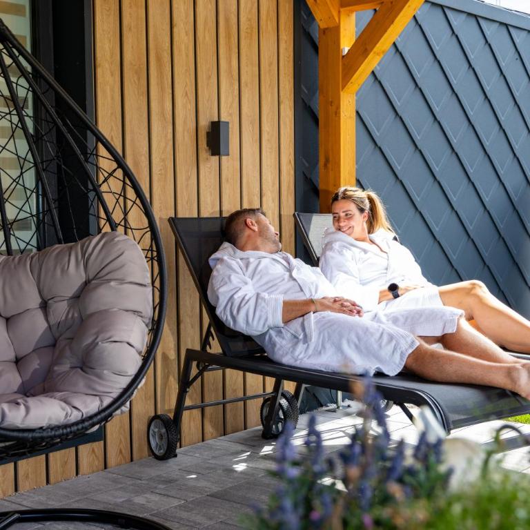 Chalet Stuhleckblick Ferienhaus mit Sauna, Panorama und Terrasse - Chalet mit 2 Schlafzimmern - 36