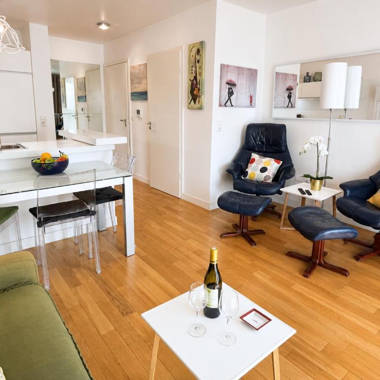 L'appartement Grenelle - Appartement 1 Chambre avec Balcon et Vue sur la Ville - 1