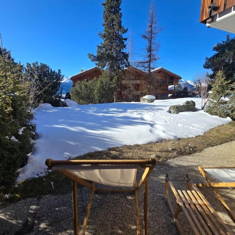 Appartement cosy alpin terrasse parking Verbier - Appartement - 7