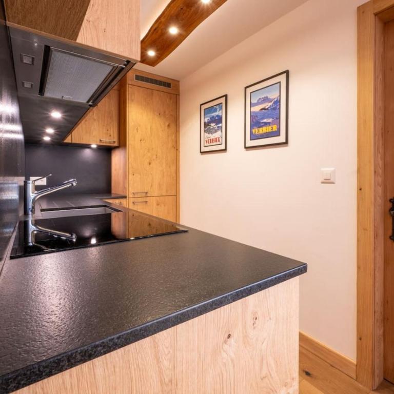 Appartement cosy alpin terrasse parking Verbier - Appartement - 13