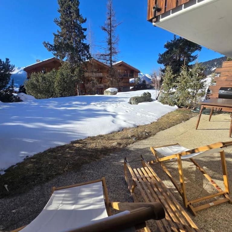 Appartement cosy alpin terrasse parking Verbier - Appartement - 29