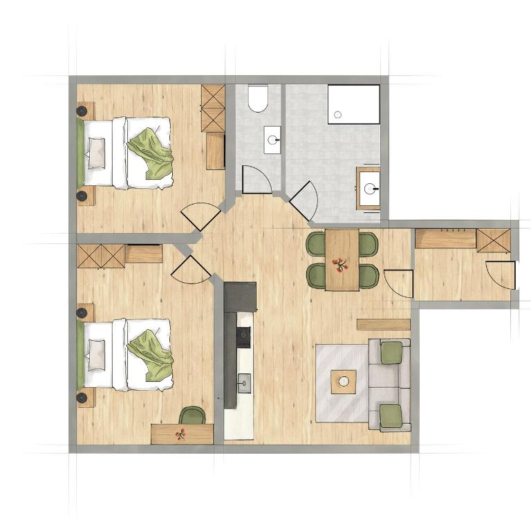 Anderl's Apartments Stubaital Tirol - Apartment mit 2 Schlafzimmern - 23