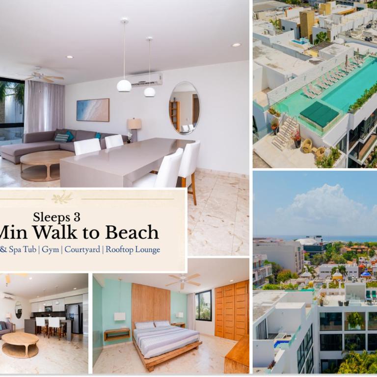 Luxury 1BR with Rooftop Pool in Prime Playa Location - Apartment mit 2 Schlafzimmern - 4