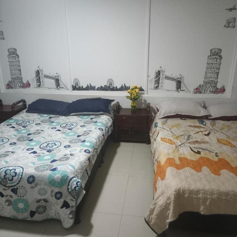 Continental Aparta Hotel Duitama - Habitación Doble - 2 camas - 1