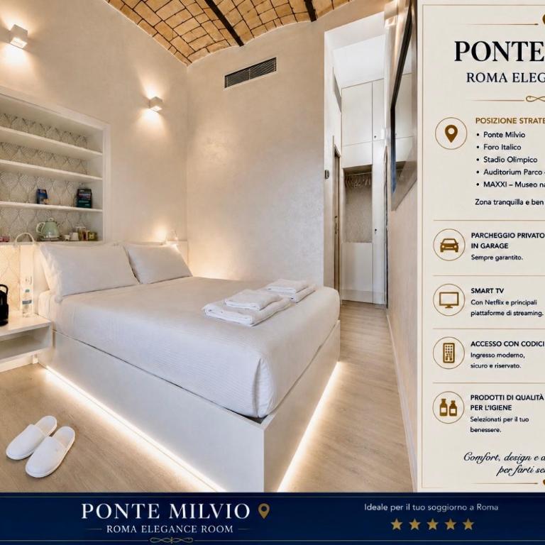 Ponte Milvio Roma Elegance Room & Private Parking - Apartamento de 1 dormitorio - 1