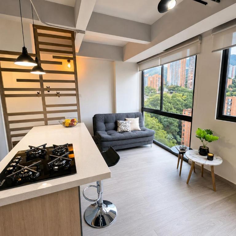 Lovely Private Apto in Poblado - One-Bedroom Apartment - 5
