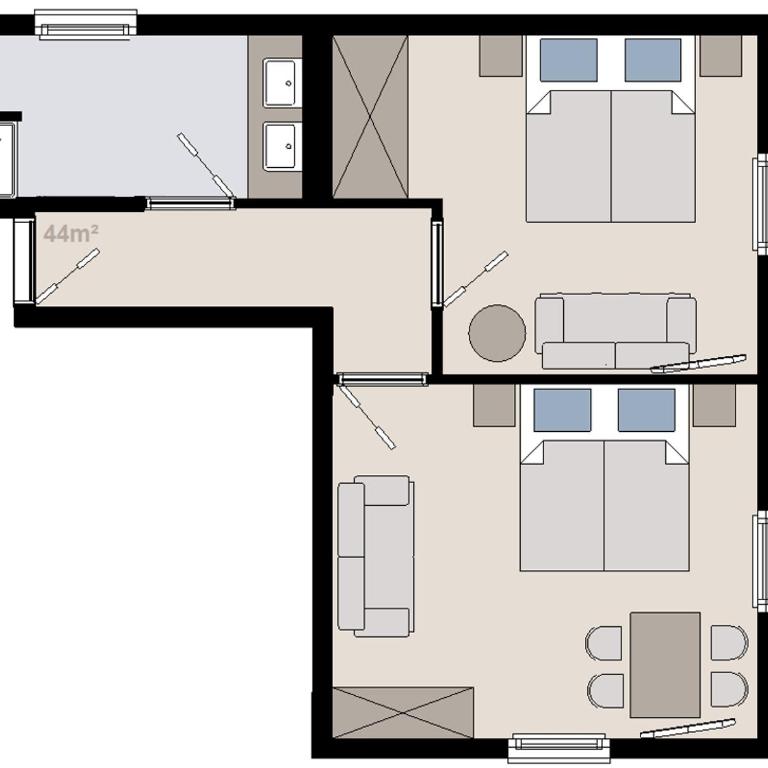 Hotel Alpina - Junior Suite für Familien - 5