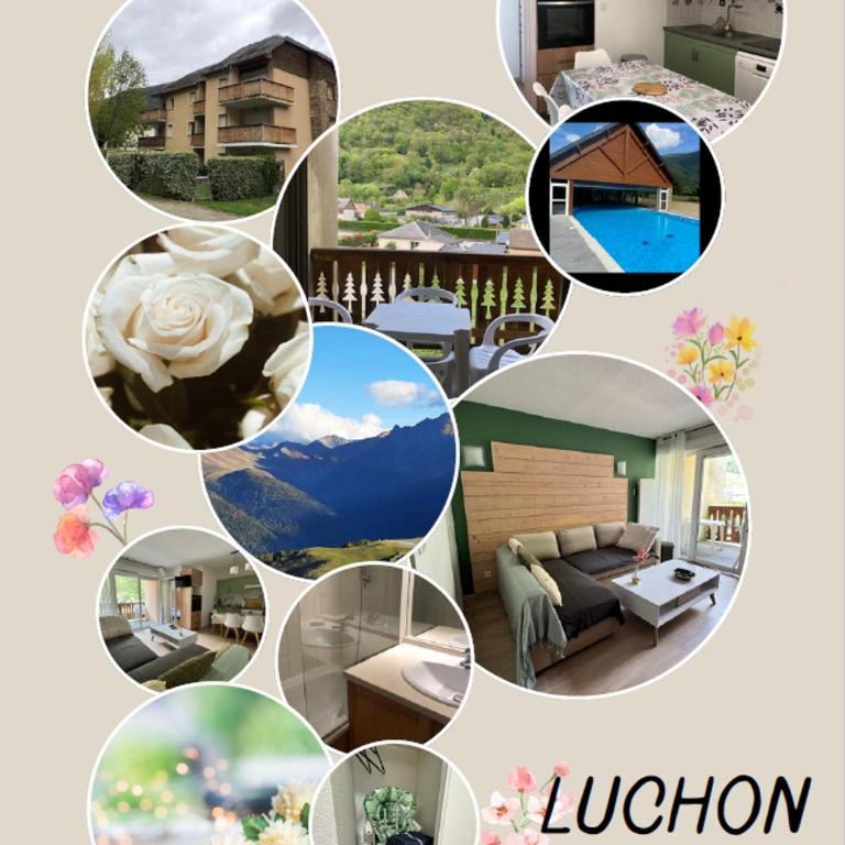 Bagnères-de-Luchon de Luchon T3 vue montagne 15 minutes station de ski, piscine de juin - septembre - Appartement 2 Chambres - 1