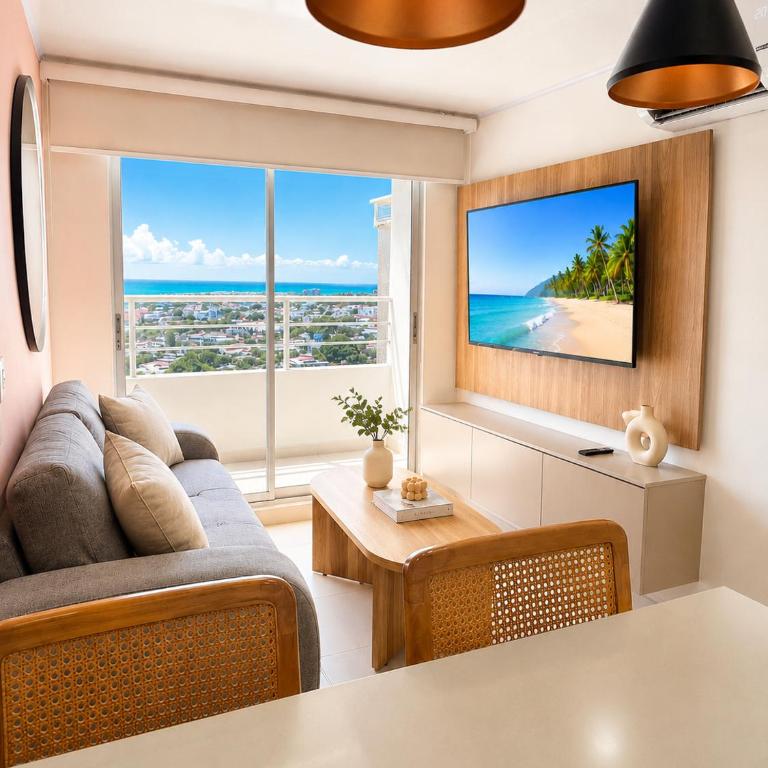 Coastal Blush, Sea View, Terrace & Pool - Three-Bedroom Apartment with Sea View - 1