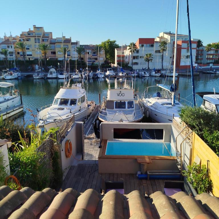 Villa VOG ou chambres sur l'Île des Marinas au Cap d'Agde - Villa mit 3 Schlafzimmern - 17
