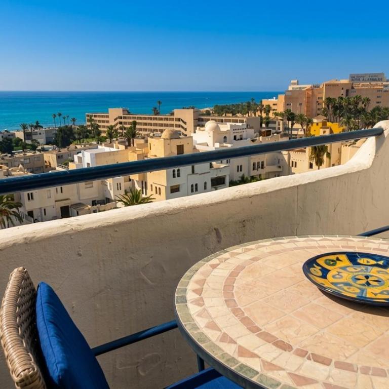 Vistas al mar, balcon, piscina y a 2min de la playa - Appartamento con 1 Camera da Letto - 2