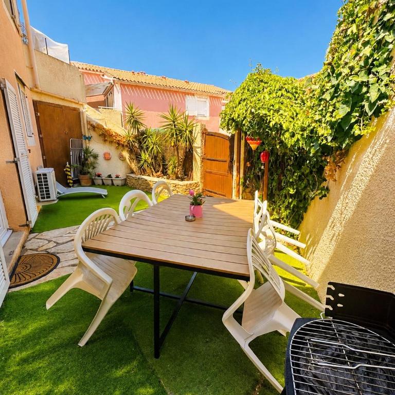 Charmant T3 Clim, calme,3 min de la plage - Apartamento de 1 dormitorio - 5