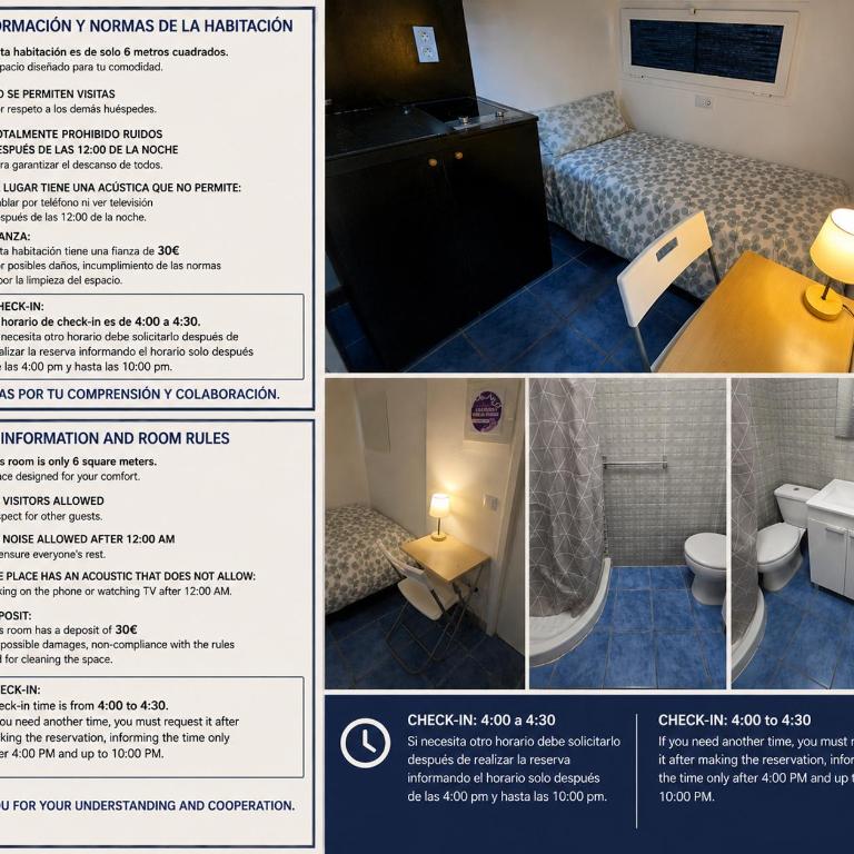 ALBERGUE CRISTINA habitaciones con baño privado y mini cocina - Economy Einzelzimmer - 1