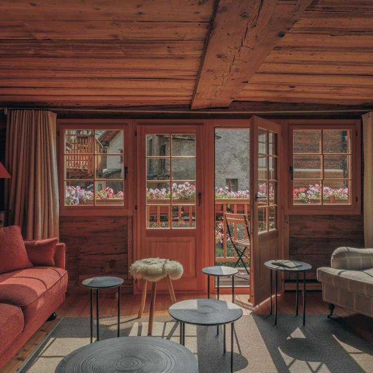 Le Rucher - Hotel Le Central & Chalets - Deluxe Apartment mit 3 Schlafzimmern - 7