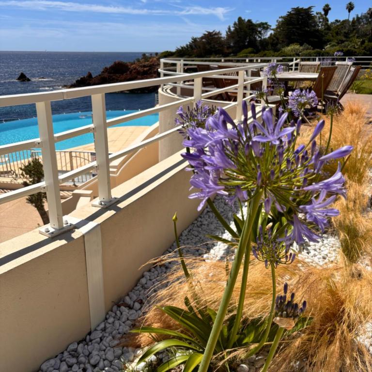 Azuréa Estérel vue mer piscine chauffée classé 3 étoiles - One-Bedroom Apartment with Sea View - 31
