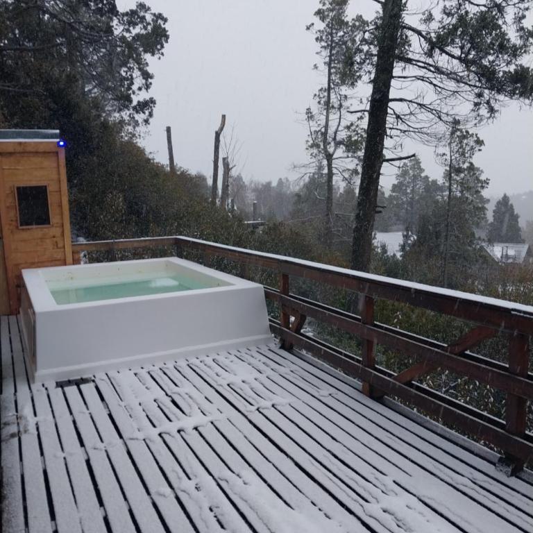 Refugio de bosque con Jacuzzi en terraza y Vista panorámica al lago - Casa de 2 dormitorios - 9