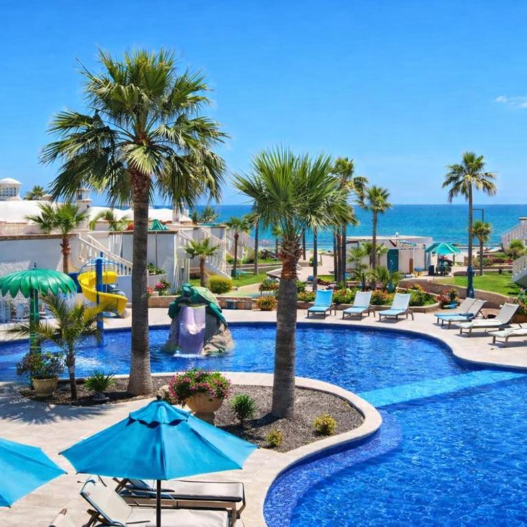 Updated Beachfront Condo on Sandy Beach, Las Palmas Resort, 24hrs Security, Free Parking, Free Wi-Fi - Two-Bedroom Apartment - 17