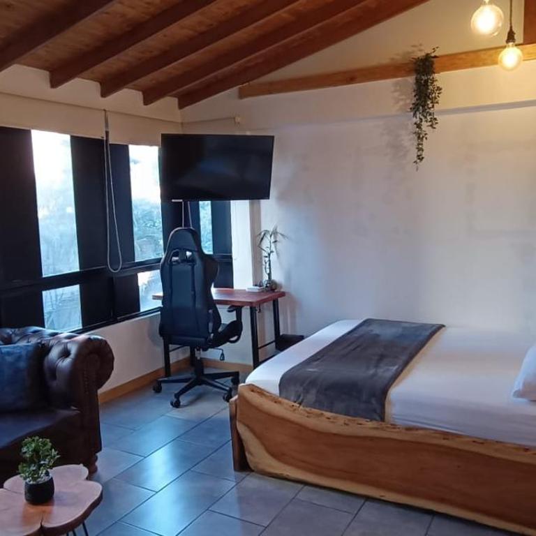 Cabañas lobo blanco - Laureles Medellín - Studio Apartment with Balcony - 14
