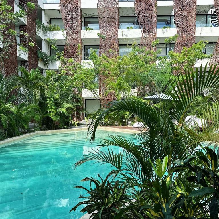 Apartamento con vista a la piscina - Appartement 1 Chambre - 9