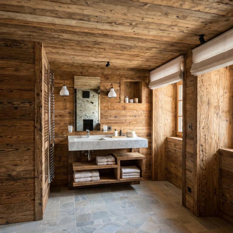 Le Rucher - Hotel Le Central & Chalets - Zimmer mit Queensize-Bett und Balkon - 1