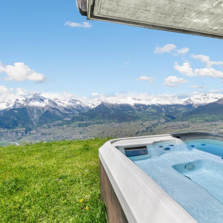 Appartement 3,5 pièces, Jacuzzi extérieur et Vue panoramique - Appartement 2 Chambres avec Vue sur la Montagne - 2
