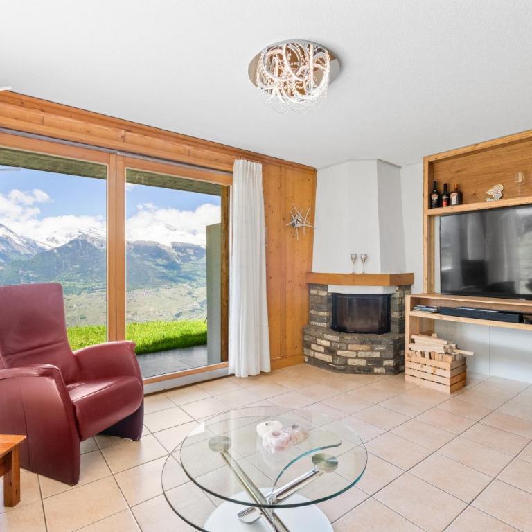 Appartement 3,5 pièces, Jacuzzi extérieur et Vue panoramique - Appartement 2 Chambres avec Vue sur la Montagne - 11