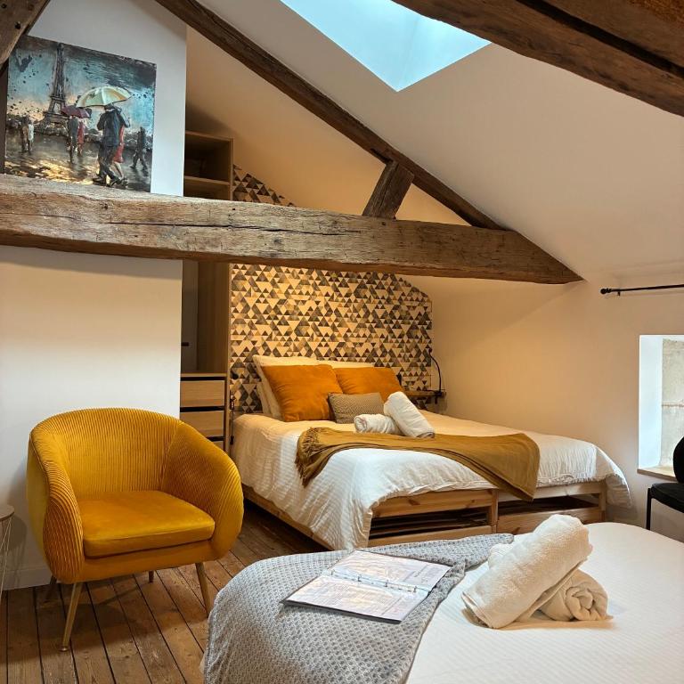 La Galerie, Et Pop Et Chic ! - Chambre Familiale avec Salle de Bains Privative - 16