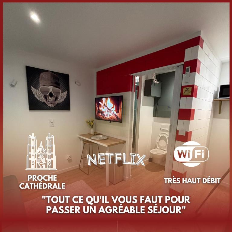 Le cozy Cathedral Reims - Apartment mit 1 Schlafzimmer - 1