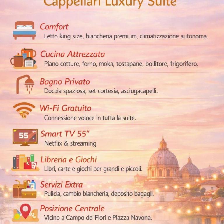 Cappellari Luxury Suite - 1 min from Campo de Fiori - Appartamento con 1 Camera da Letto e Vista Città - 22