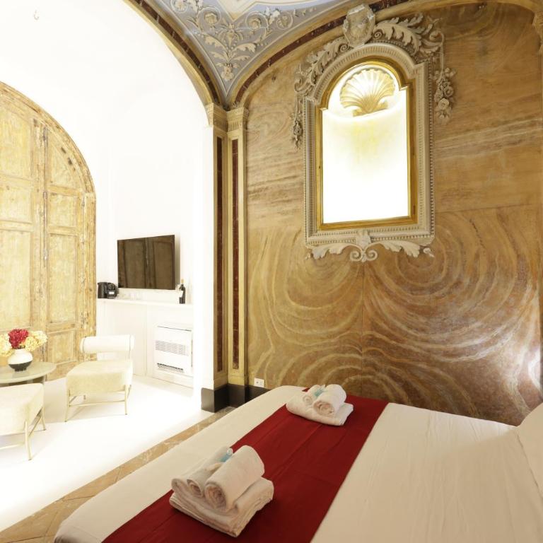 Sancta Nolana - Dimora Storica - Zimmer mit Kingsize-Bett und Balkon - 11